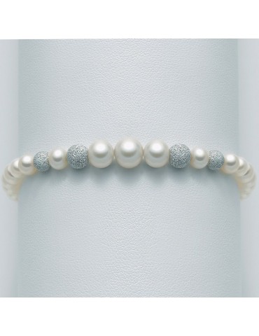 Bracciale Miluna Donna - con Perle - Boule Diamantate - PBR1771