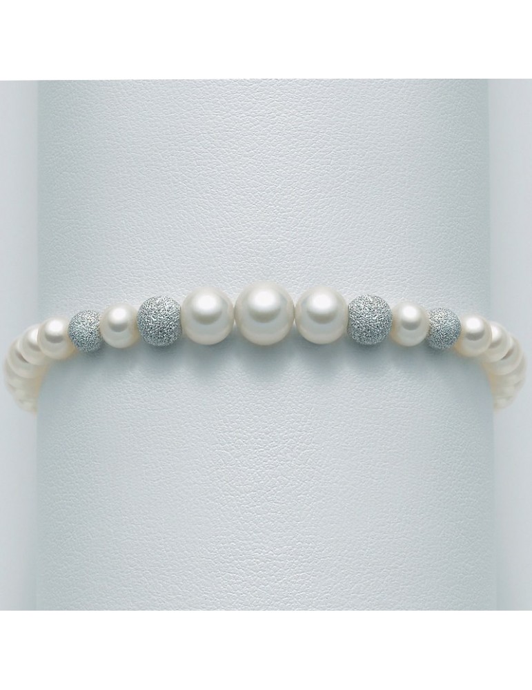 Bracciale Miluna Donna - con Perle - Boule Diamantate - PBR1771