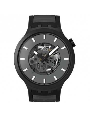 Orologio Swatch - Past The Horizon - Nero - 47mm - Grigio - SB05B113