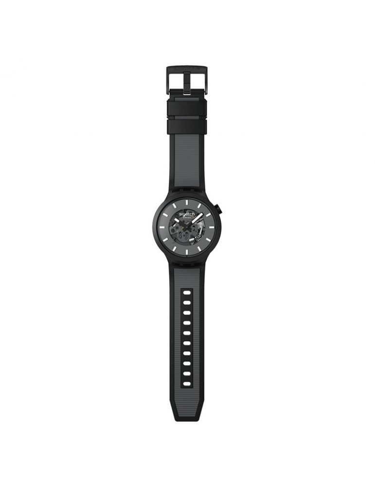 Orologio Swatch - Past The Horizon - Nero - 47mm - Grigio - SB05B113