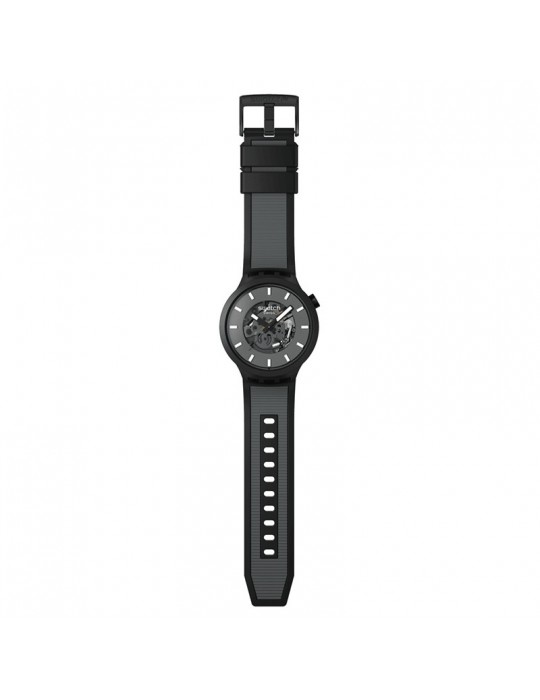 Orologio Swatch - Past The Horizon - Nero - 47mm - Grigio - SB05B113