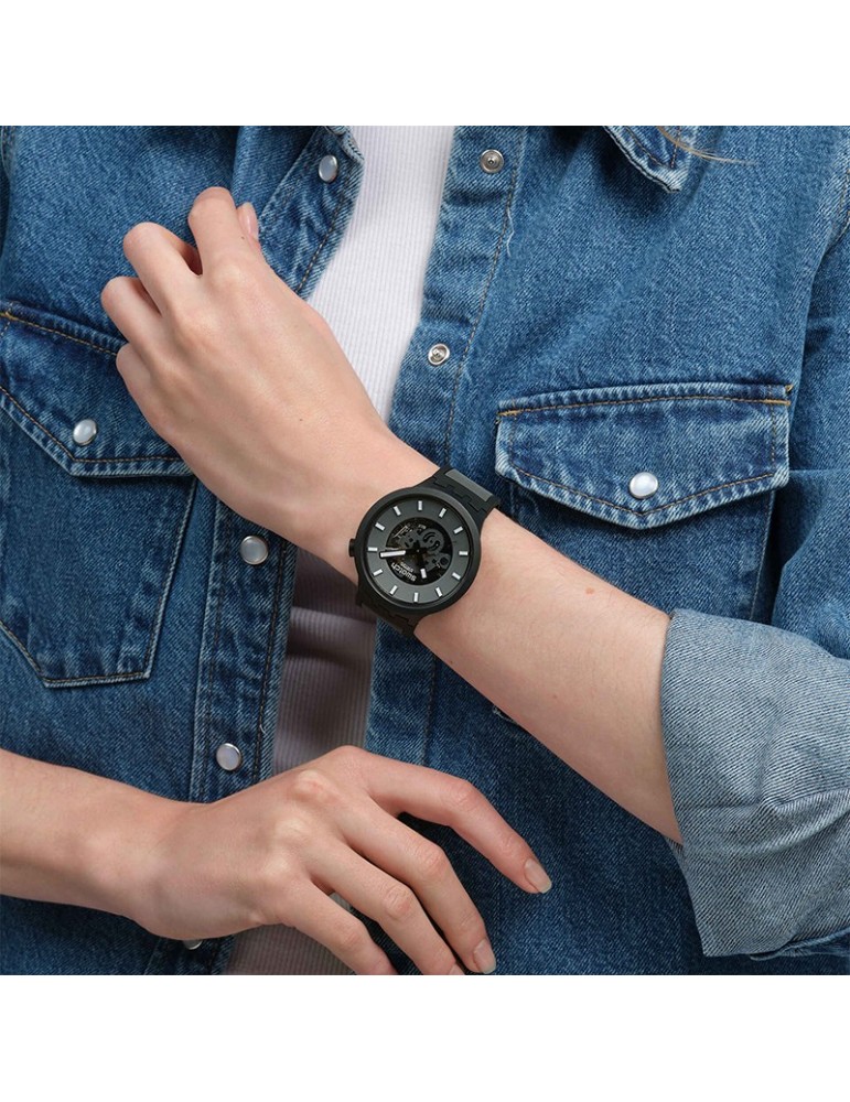 Orologio Swatch - Past The Horizon - Nero - 47mm - Grigio - SB05B113