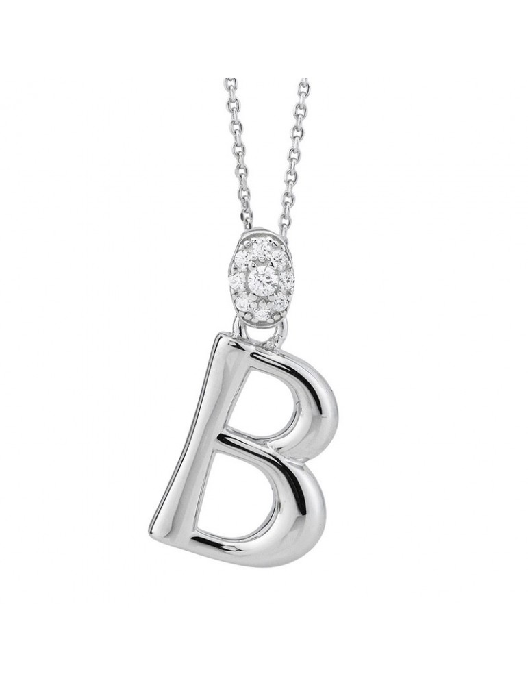Girocollo Boccadamo - Sophie - Argento 925% - Zirconi-Lettera B-GR904B