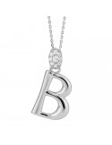 Boccadamo Choker - Sophie - 925% Silver - Zircons - Letter B-GR904B