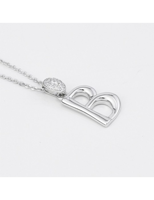 Girocollo Boccadamo - Sophie - Argento 925% - Zirconi-Lettera B-GR904B