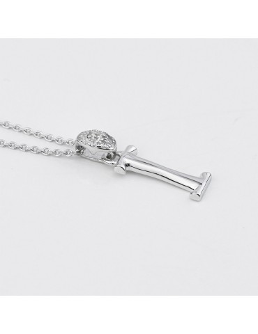 Girocollo Boccadamo - Sophie - Argento 925% - Zirconi-Lettera I-GR904I 2