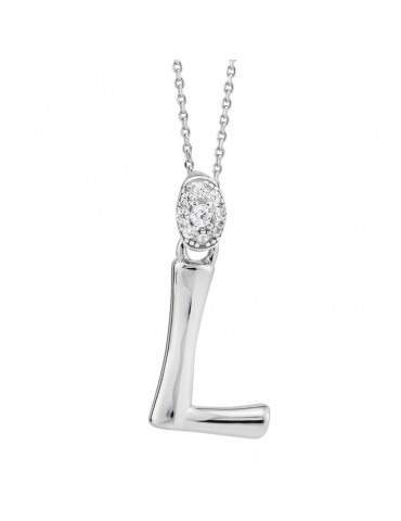 Girocollo Boccadamo - Sophie - Argento 925% - Zirconi-Lettera L-GR904L