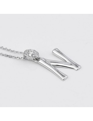 Girocollo Boccadamo - Sophie - Argento 925% - Zirconi-Lettera N-GR904N 2