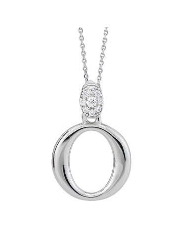 Girocollo Boccadamo - Sophie - Argento 925% - Zirconi-Lettera O-GR904O