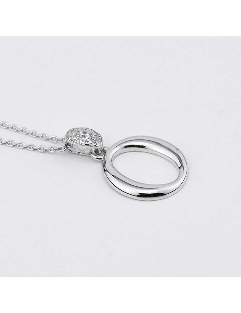 Boccadamo Choker - Sophie - 925% Silver - Zircons - Letter O-GR904O