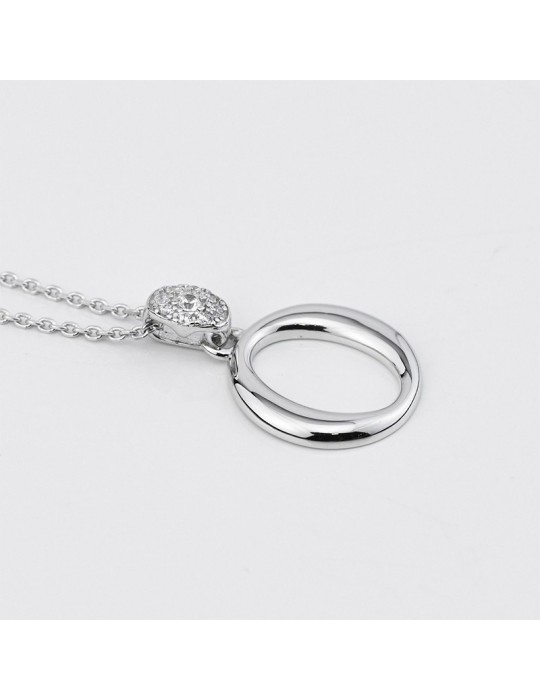 Boccadamo Choker - Sophie - 925% Silver - Zircons - Letter O-GR904O
