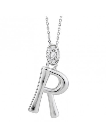 Girocollo Boccadamo - Sophie - Argento 925% - Zirconi-Lettera R-GR904R
