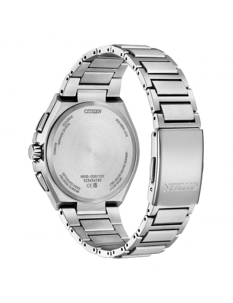 Orologio Citizen Uomo - Radiocontrollato Cronografo Eco-Drive 43mm Ice Blue - AT8238-84M