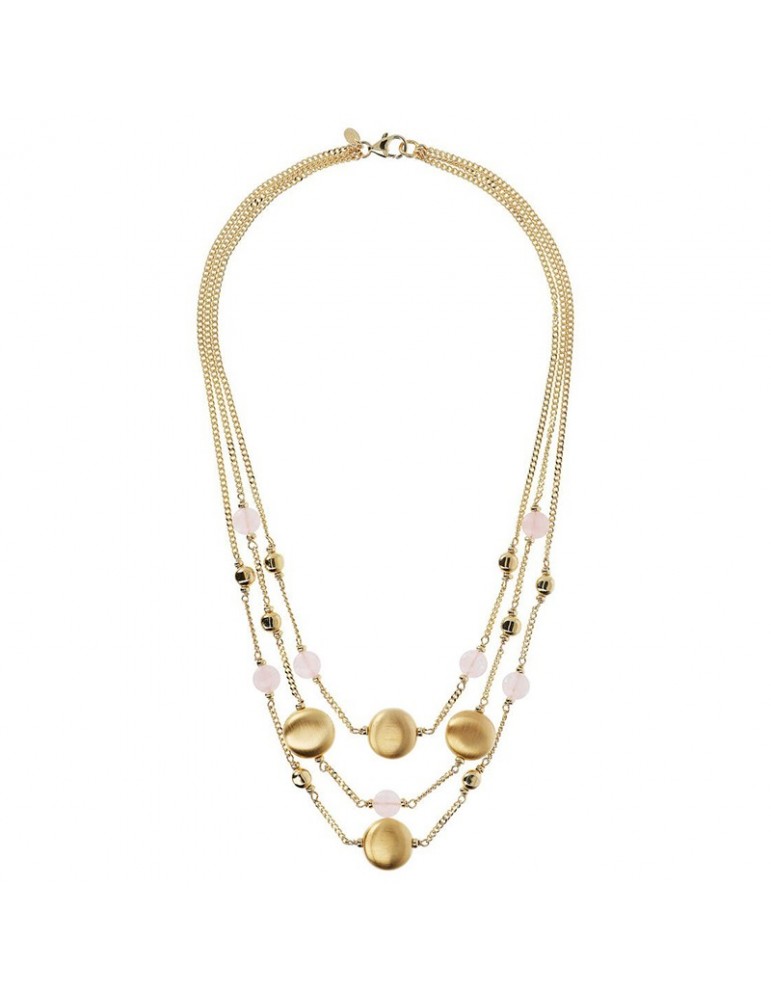 Collana Etrusca - Capri - Catena Grumetta - Quarzo Rosa -WSET00527.MRQ