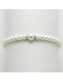 Miluna Woman's Bracelet - in White Gold with Pearls and Diamonds - 0