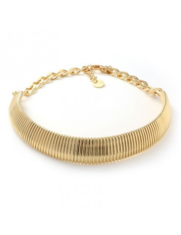 Collana Unoaerre - Semirigida - Gold - Maglia Tubogas - EXH5434G-1AR