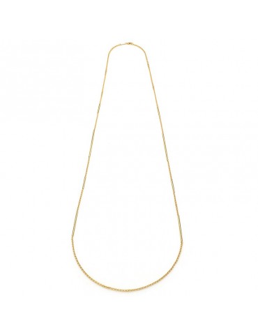 Unoaerre Necklace - Long - Forzatina Chain - Tubular Bars-EXH5484G-1AR