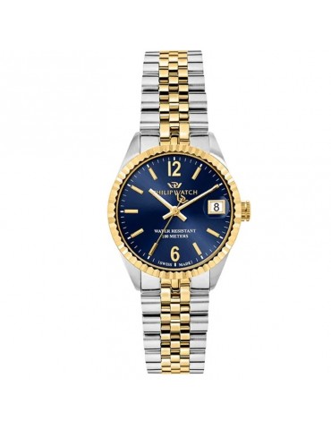 Orologio Philip Watch - Caribe Urban 31mm Bicolore Dorato Blu - R8253597661