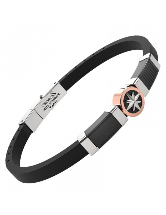 Zancan Bracelet - Hi-teck - Compass Rose - PVD Rose Gold - EHB424