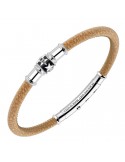 Zancan Bracelet - Jungle - Vintage Effect Leather - Beige - EXB696BE