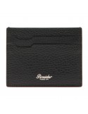 Pineider Credit Card Holder-Black Calfskin-4 Compartments-P737XS18508056
