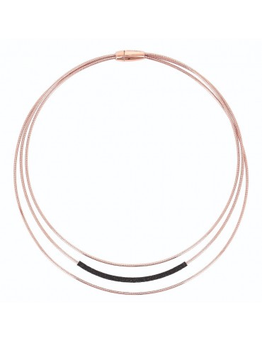 Pesavento Necklace - Polvere di Sogni Multistrand in 925% Pink Silver - 0