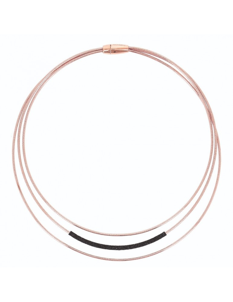 Pesavento Necklace - Polvere di Sogni Multistrand in 925% Pink Silver - 0