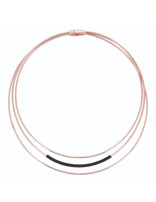 Collana Pesavento - Polvere di Sogni Multifilo in Argento 925% Rosa - WDNAG1029