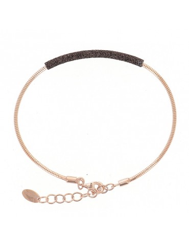 Bracciale Pesavento - DNA Spring - Argento 925% rosa - Polvere di Sogni Bronzo - WDNAB188