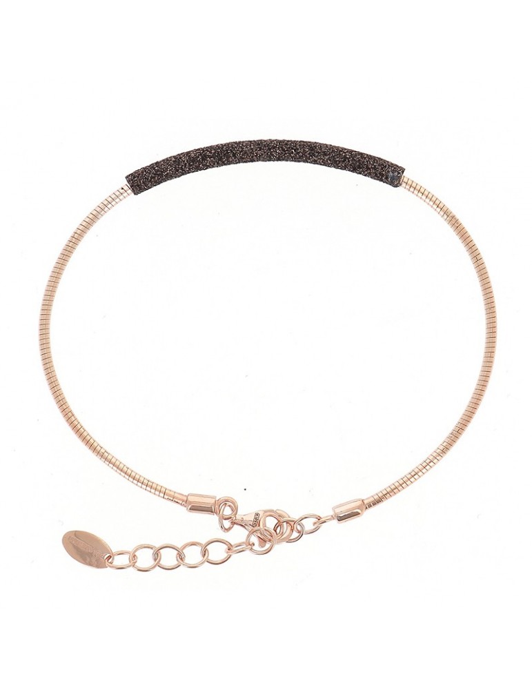 Pesavento Bracelet - DNA Spring in 925% Pink Silver with Bronze Dream Dust - 0