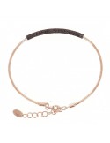 Pesavento Bracelet - DNA Spring in 925% Pink Silver with Bronze Dream Dust - 0