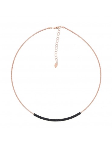 Collana Pesavento - Polvere di Sogni in Argento 925% Rosa Nero - WDNAG179