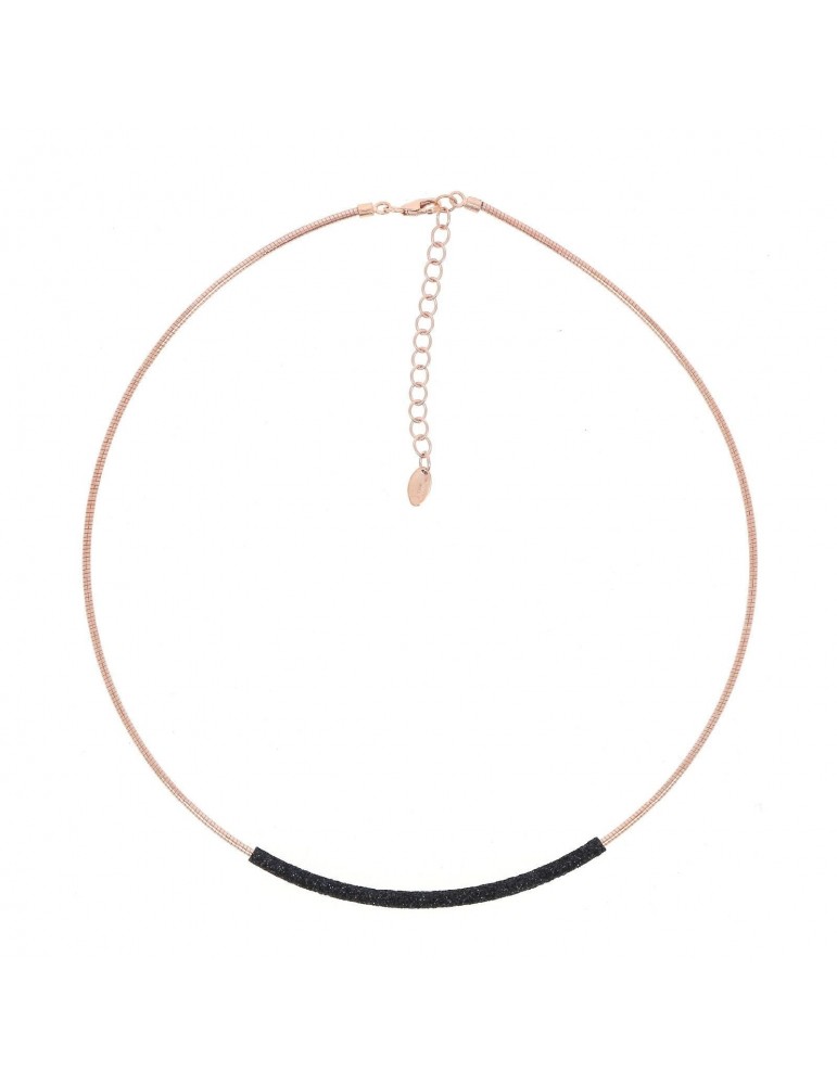 Pesavento Necklace - Polvere di Sogni in 925% Silver Pink Black - 0