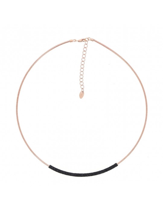 Pesavento Necklace - Polvere di Sogni in 925% Silver Pink Black - 0