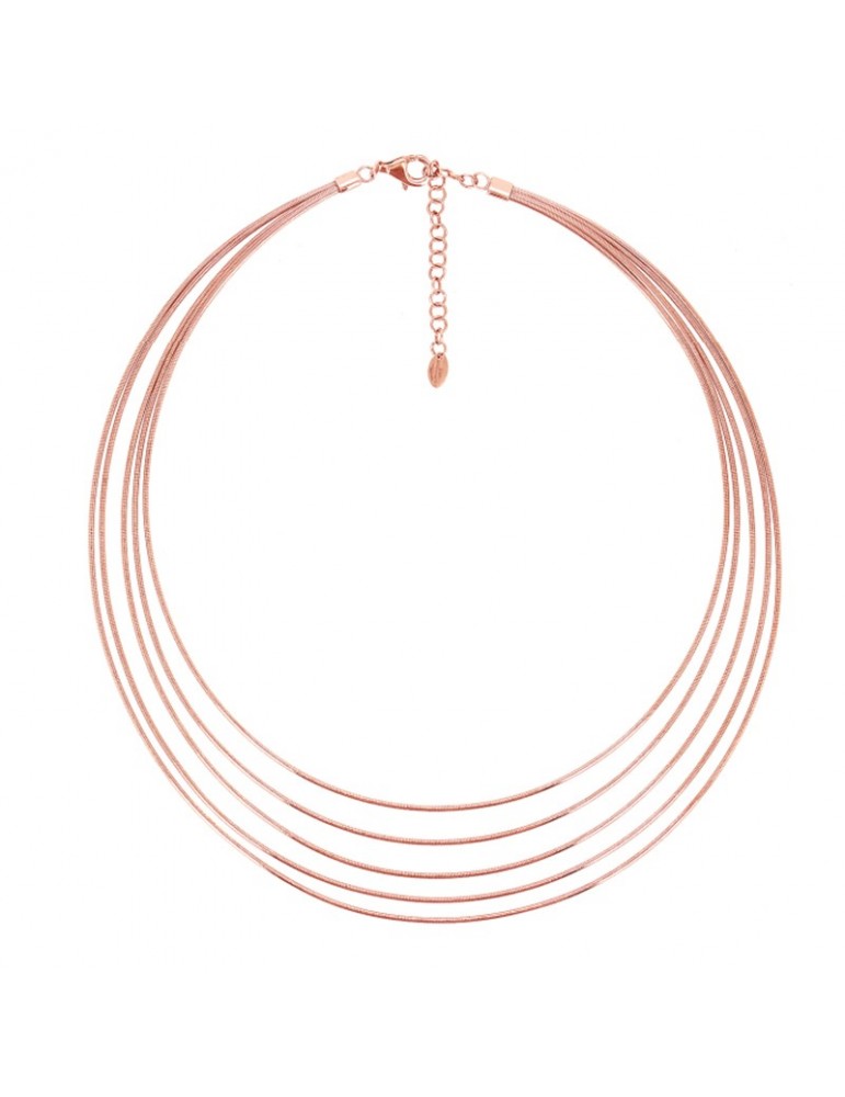 Collana Pesavento - DNA Spring Multifilo in Argento 925% Rosa - WDNAG992