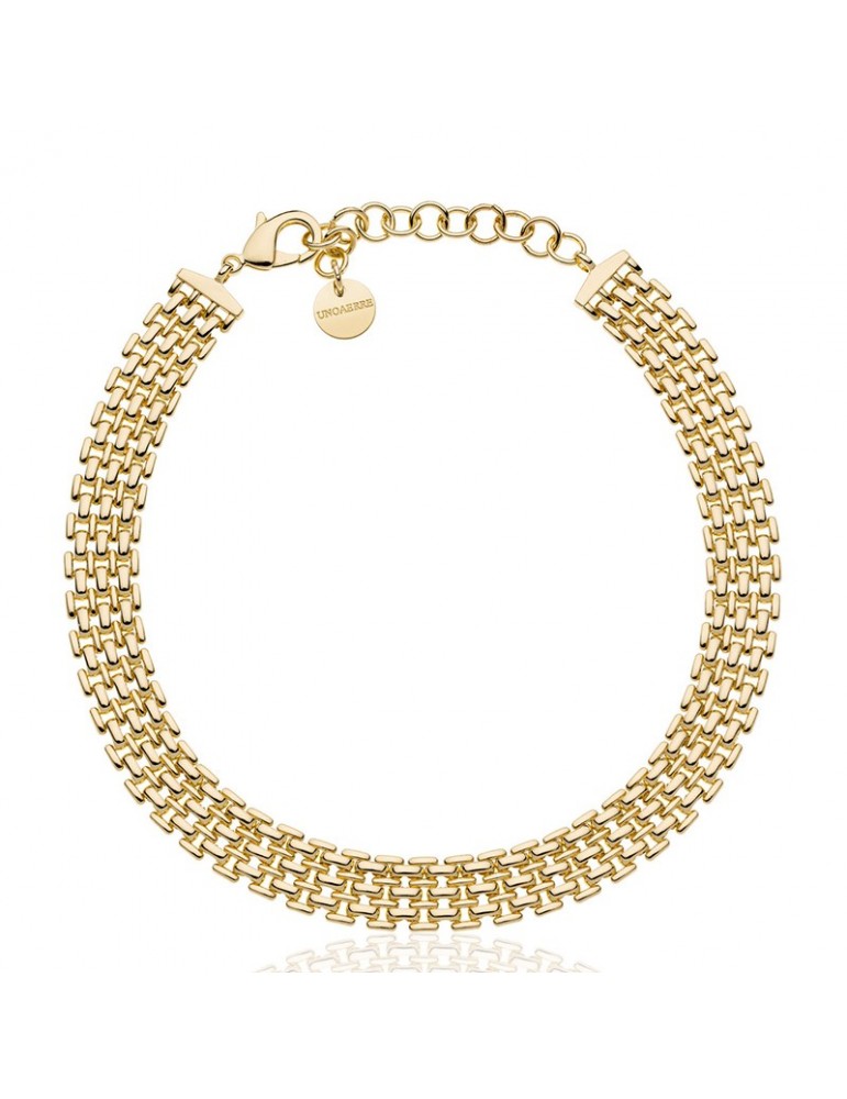 Collana Unoaerre - Chocker - Dorata - Catena Panther - 12EXH0024G