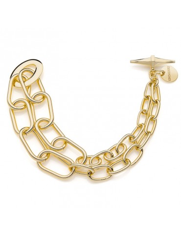 Bracciale Unoaerre - Gold - Catena Fantasia - Maglia Ovale -13EXB0035G