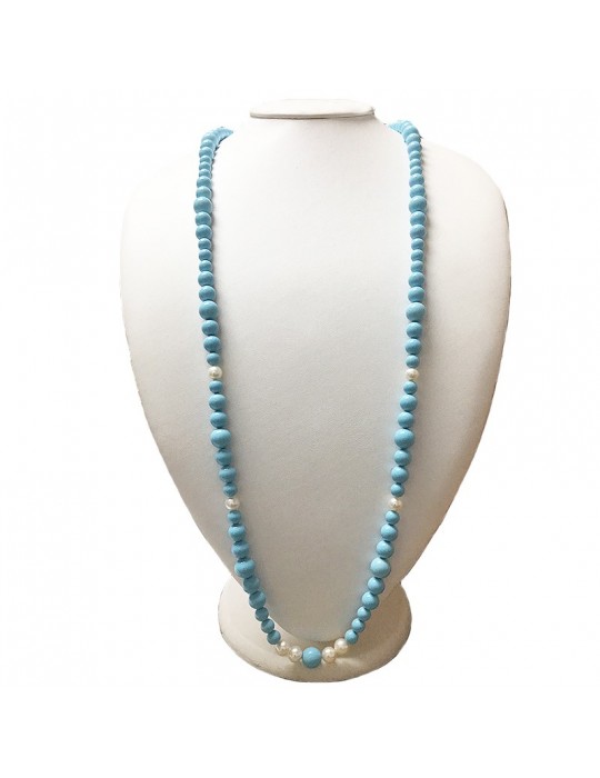 Nimei Woman's Necklace - with Pearls and Turquoise - 0