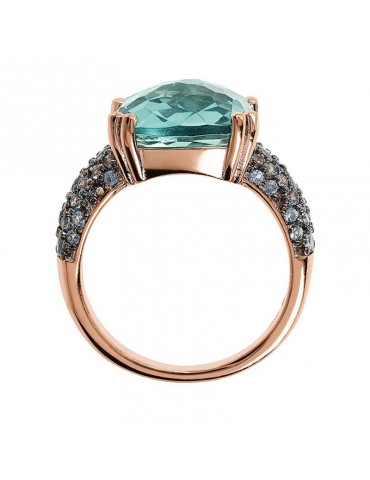 Anello Bronzallure-Preziosa-Prisma Gem-Quadrata Verde-WSBZ02179.GREEN-14 2