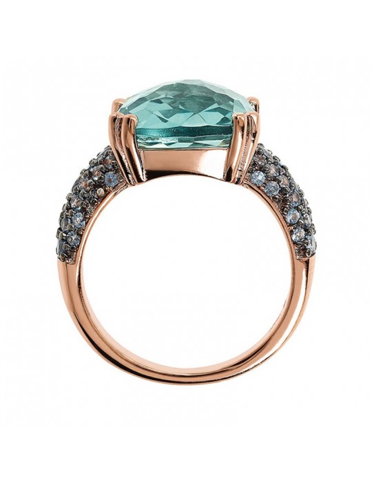 Anello Bronzallure-Preziosa-Prisma Gem-Quadrata Verde-WSBZ02179.GREEN-14