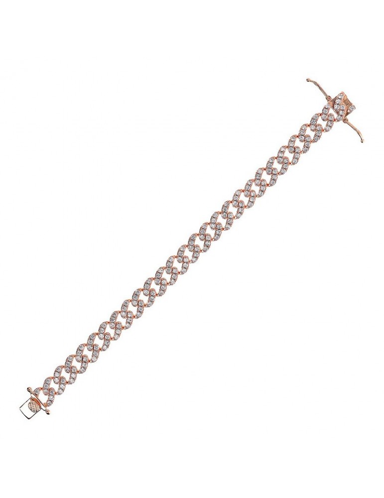 Bracciale Bronzallure-Catena Grumetta-Cubic Zirconia-WSBZ02327.WHI-CZ-LG