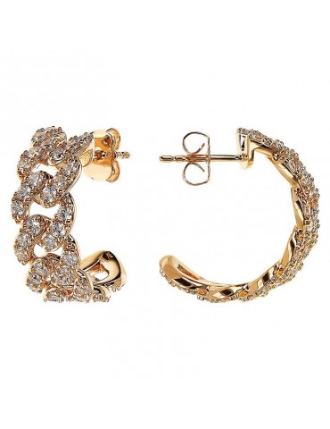 Orecchini Bronzallure-Altissima-Gold-Catena Grumetta-WSBZ02379Y.WHI-CZ 2