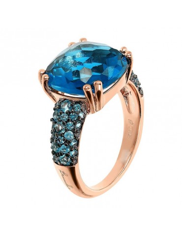 Bronzallure-Preziosa-Prisma Gem Square Blue Ring-WSBZ02179.BLUE-12