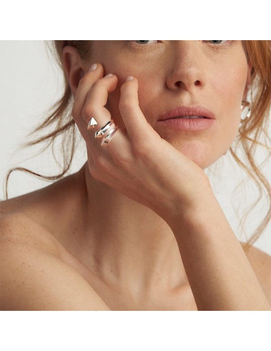 Anello Unoaerre - Silver - Contrariè - Triplo Giro - 10EXA0020B-1AR