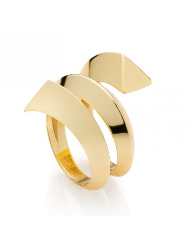 Unoaerre Ring - Gold - Contrariè - Triple Round - 10EXA0020G