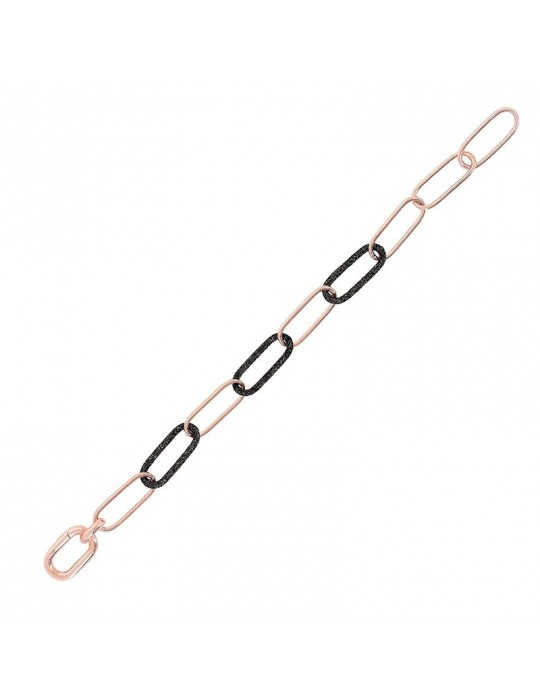 Pesavento Bracelet - Polvere di Sogni in 925% Pink Silver with Oval Links - 0