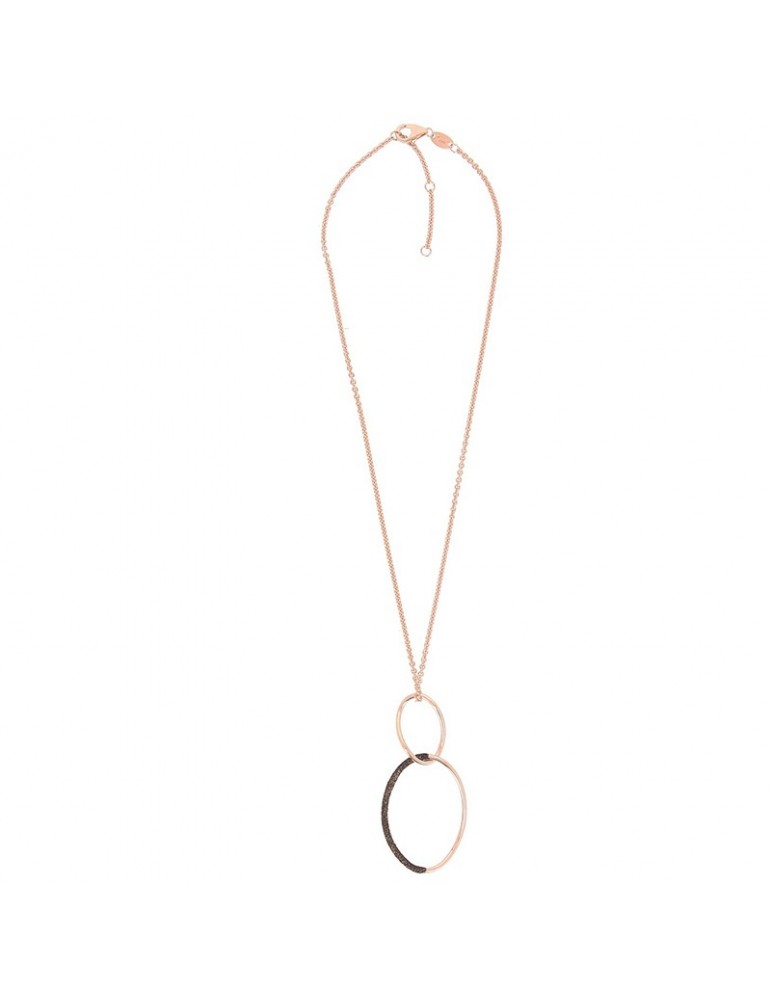 Pesavento Necklace - Polvere di Sogni in 925% Pink Silver Rolo Chain with Pendant - 0