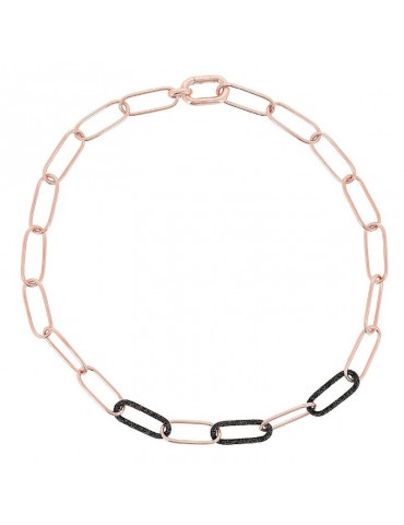 Collana Pesavento - Polvere di Sogni in Argento 925% rosa con Maglie Ovali - WPLVE2933