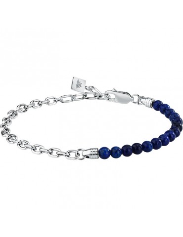 Bracciale Morellato - Perle - Catena in Acciaio-Lapislazzuli Blu-S1739