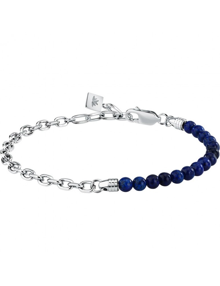Bracciale Morellato - Perle - Catena in Acciaio-Lapislazzuli Blu-S1739